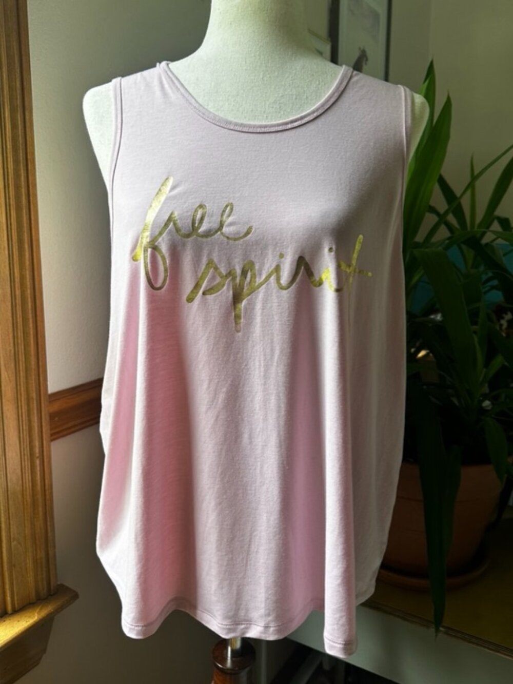 All In Motion Pink Tank, Free Spirit, Womens L